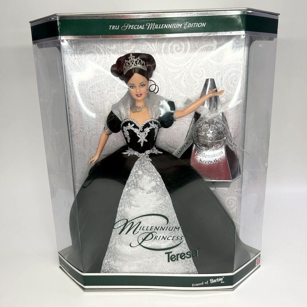 2000 Millennium Princess Teresa Special Edition Friend of Barbie Doll Mantel NIB